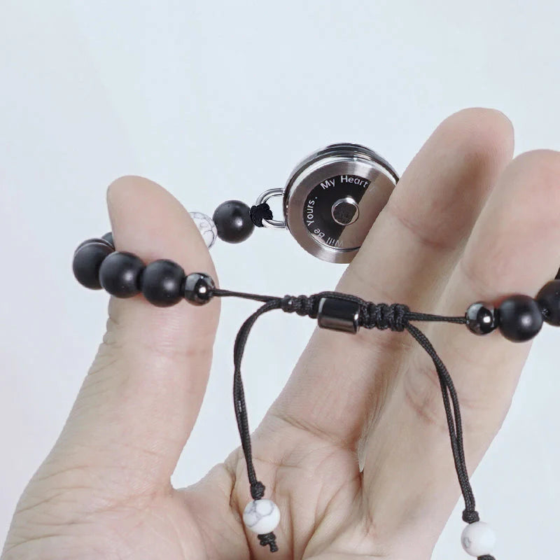 Sun&Moon Smart-Armbänder mit Howlith und Achat Perlen