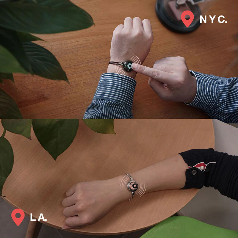 Smart-Armbänder Sun&Moon mit Schlangenkette für zwei Personen