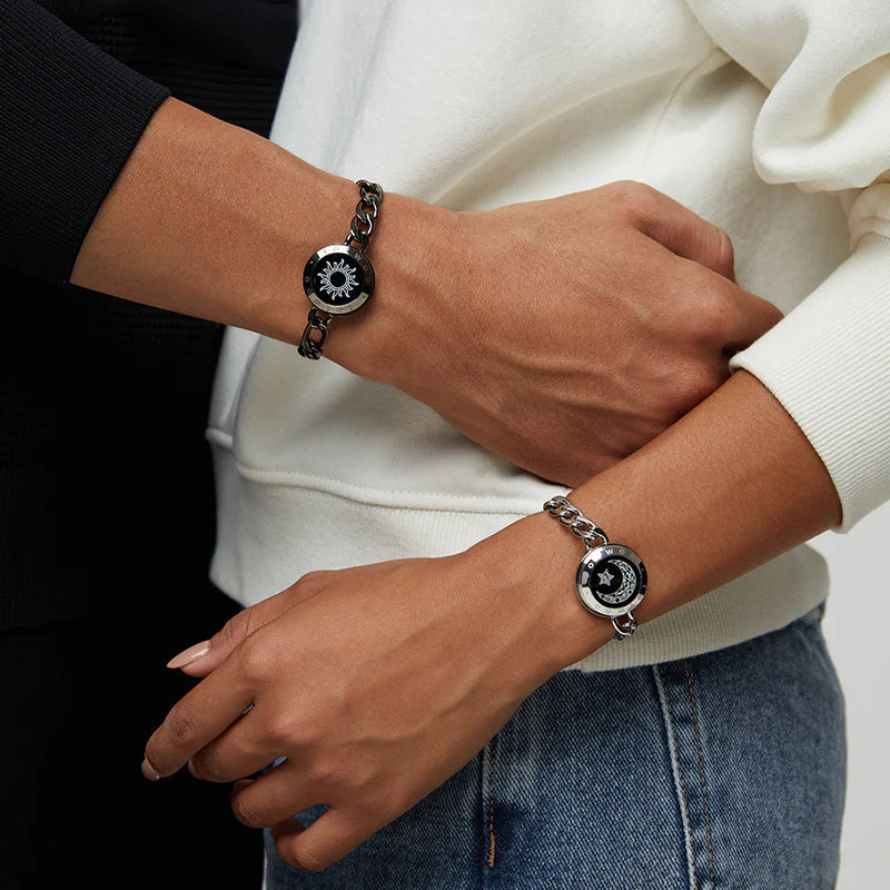 Sun&Moon Smart-Armbänder mit Figarokette