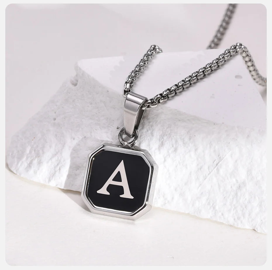 "Monogram" Halskette -Edelstahl