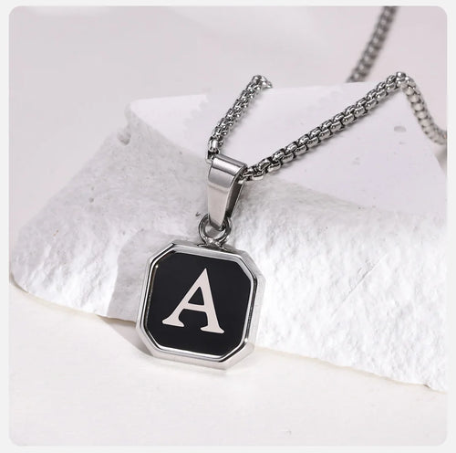 "Monogram" Halskette -Edelstahl