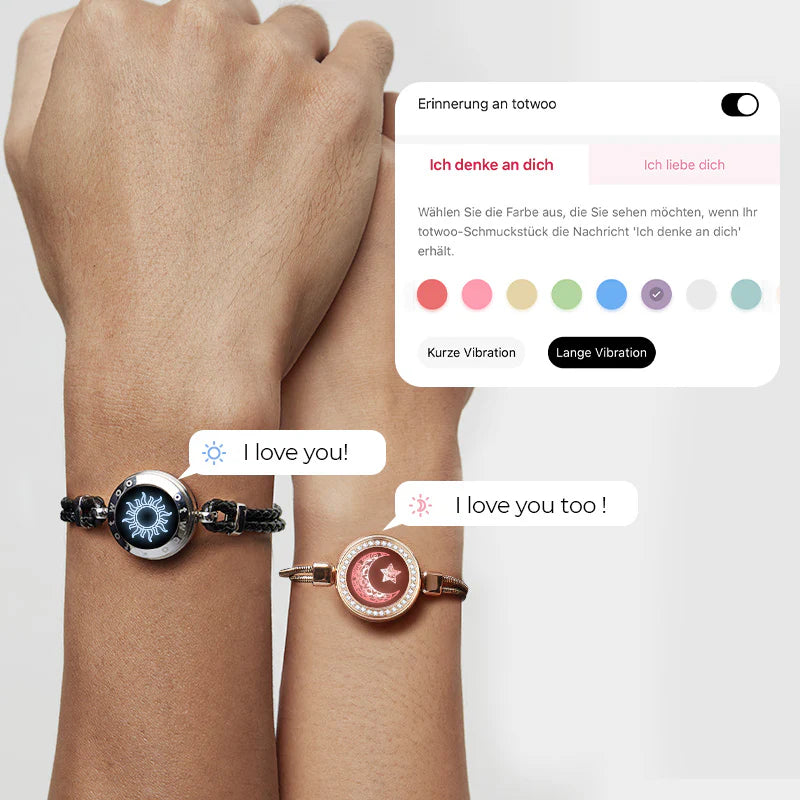 Sun&Moon Smart-Armbänder mit Schlangenkette & Flechtband