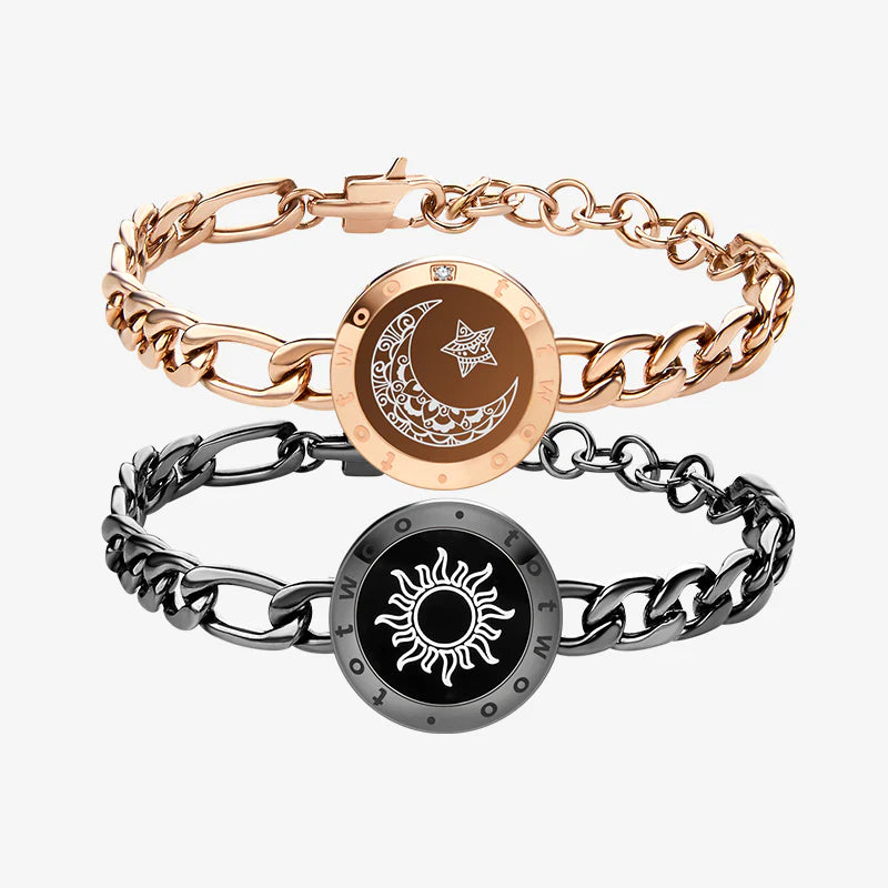 Sun&Moon Smart-Armbänder mit Figarokette